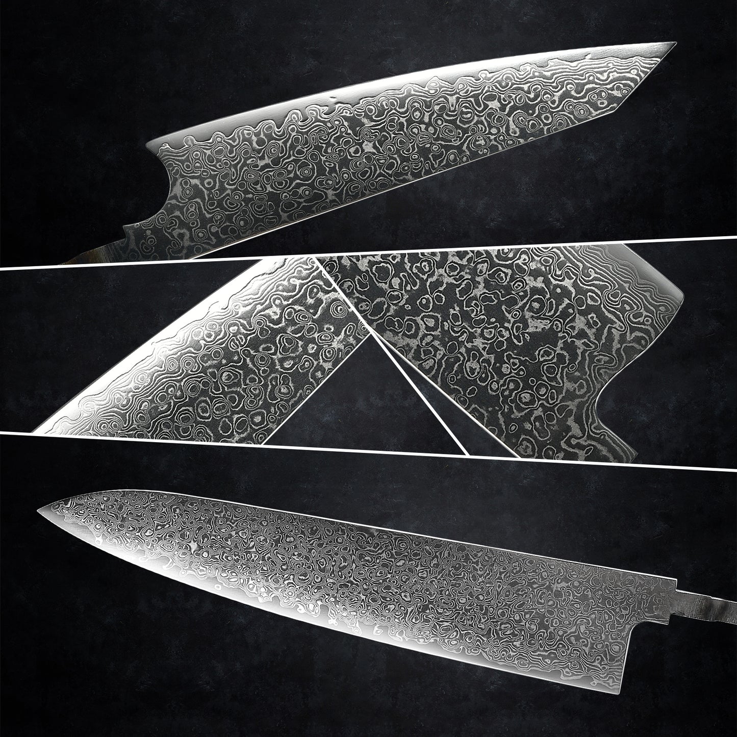 Grandsharp Knife Blank Blade DIY Kitchen Knife 67 Layers Damascus Steel VG10 Razor Sharp Tools High Hardness Chef Cooking Tool