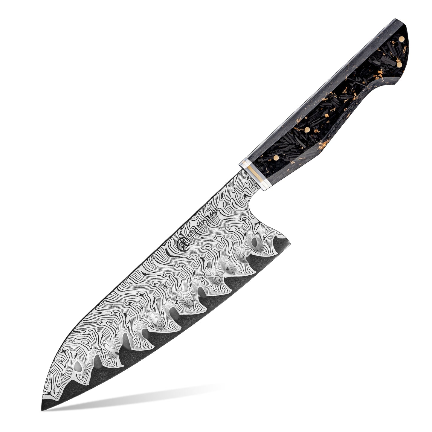 Grandsharp 1-7pcs Kitchen Knives Set 67 Layers Damascus Steel AUS-10 High Carbon Steel 60±2HRC with Carbon Fiber Handle for Cooking Vegetable Fruit