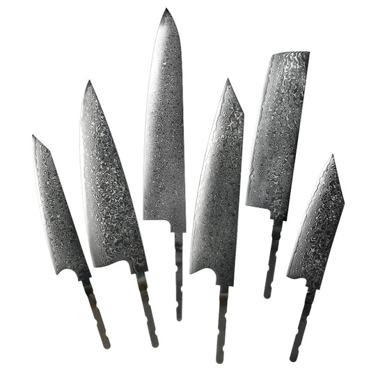 Grandsharp Knife Blank Blade DIY Kitchen Knife 67 Layers Damascus Steel VG10 Razor Sharp Tools High Hardness Chef Cooking Tool