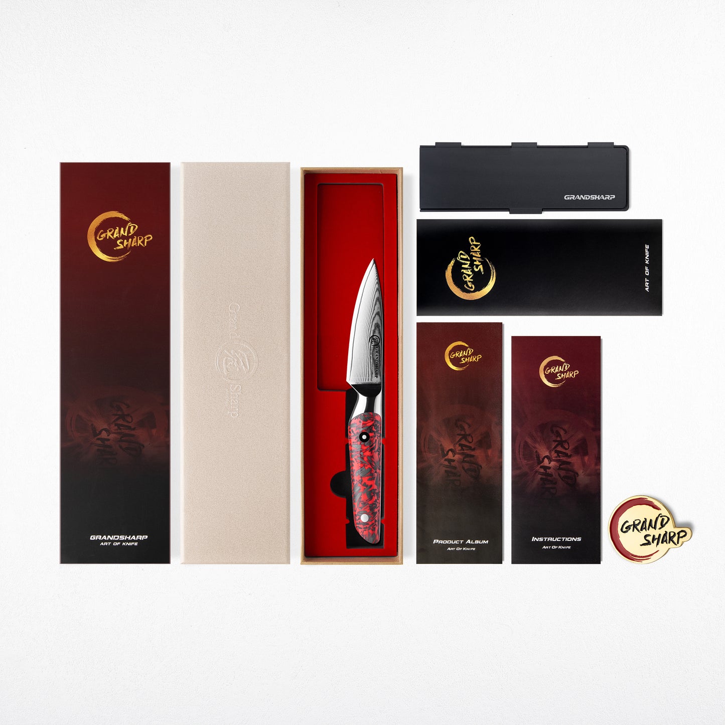 Grandsharp 67 Layers Damascus Fruit Paring Knife