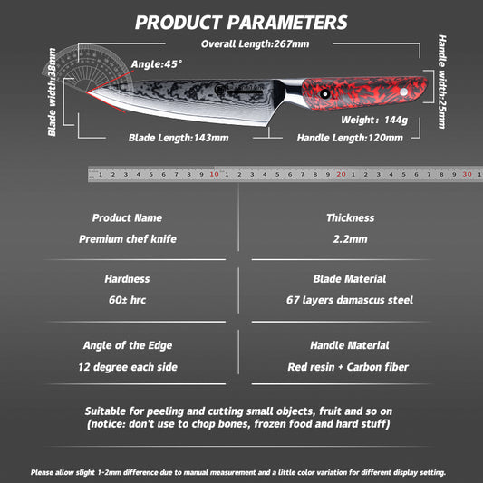 Grandsharp 67 Layers Damascus Utility Knife