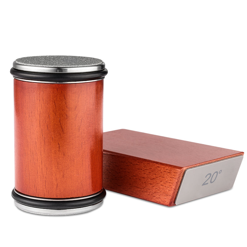 Grandsharp 15 and 20 Degrees Rolling knife sharpener set Sharpening Stone Kit with Angle Roller Kitchen Accessory 360#/600#