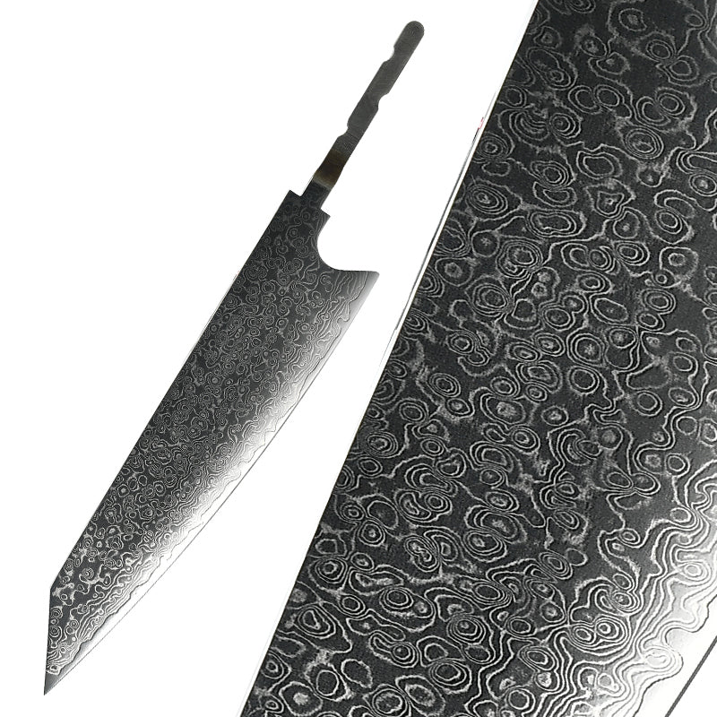 Grandsharp Knife Blank Blade DIY Kitchen Knife 67 Layers Damascus Steel VG10 Razor Sharp Tools High Hardness Chef Cooking Tool