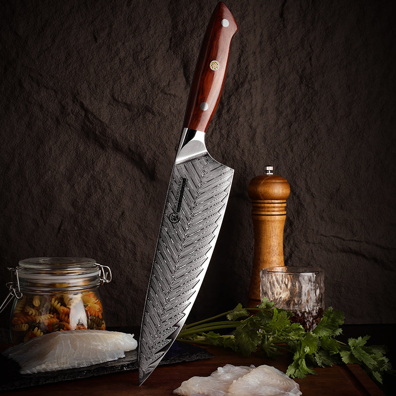 Grandsharp 5Pcs Professional Kitchen Knife Set AUS-10 Japanese Damascus Chef Paring Boning Knives Meat Slicer Fruit Cutting Tool