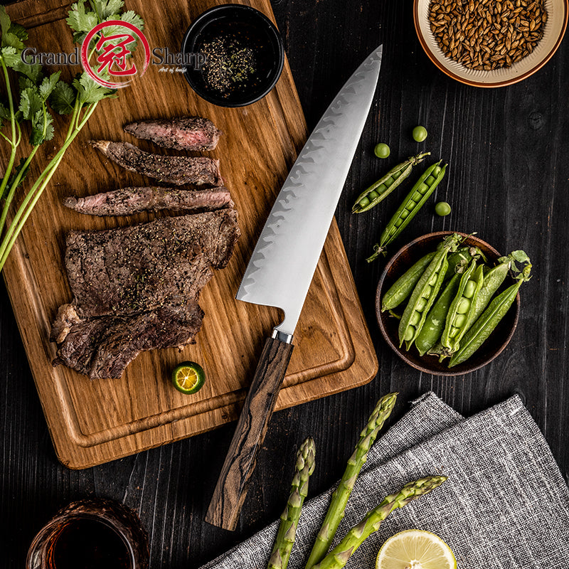 Grandsharp Handcraft 5 Layers Steel Gyuto Chef Knife