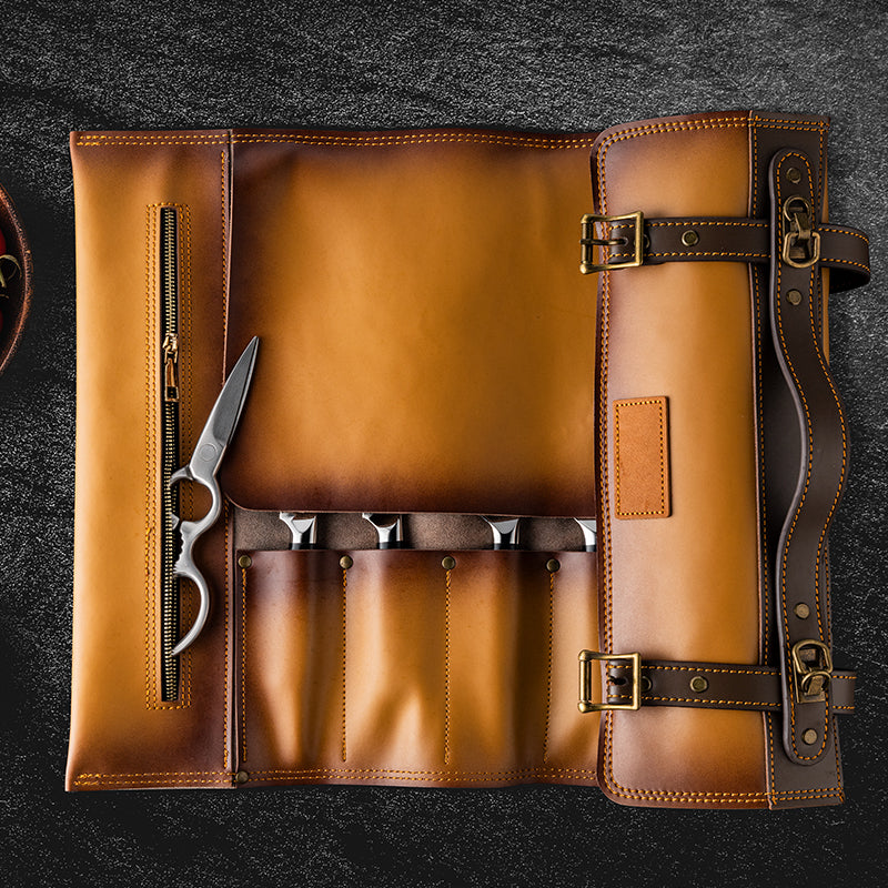 Grandsharp Portable Knife Roll Bag Handbag For Pro Chef