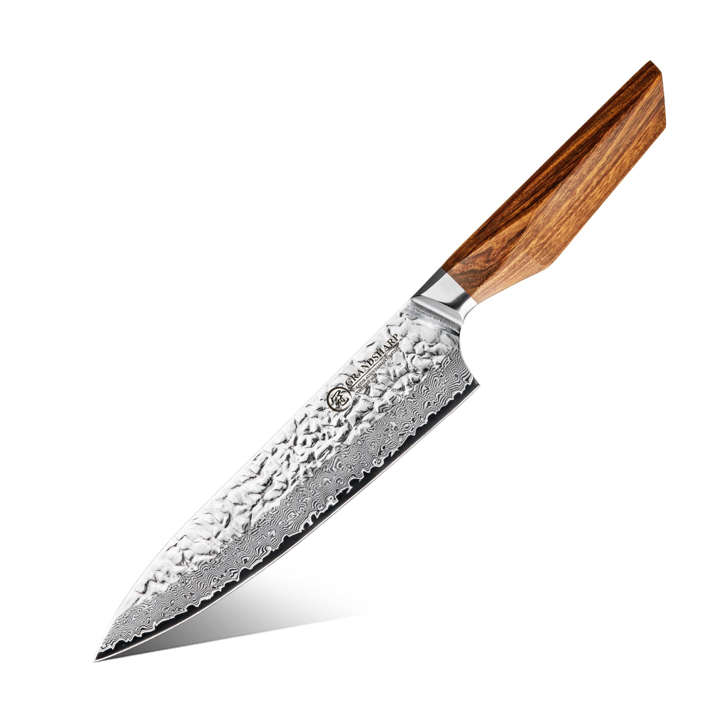 Grandsharp Premium 1-5pcs Damascus Kitchen Knife Set 67 Layers AUS-10 Cutting Core Africa Rose Wood Handle Meat Food Cutter