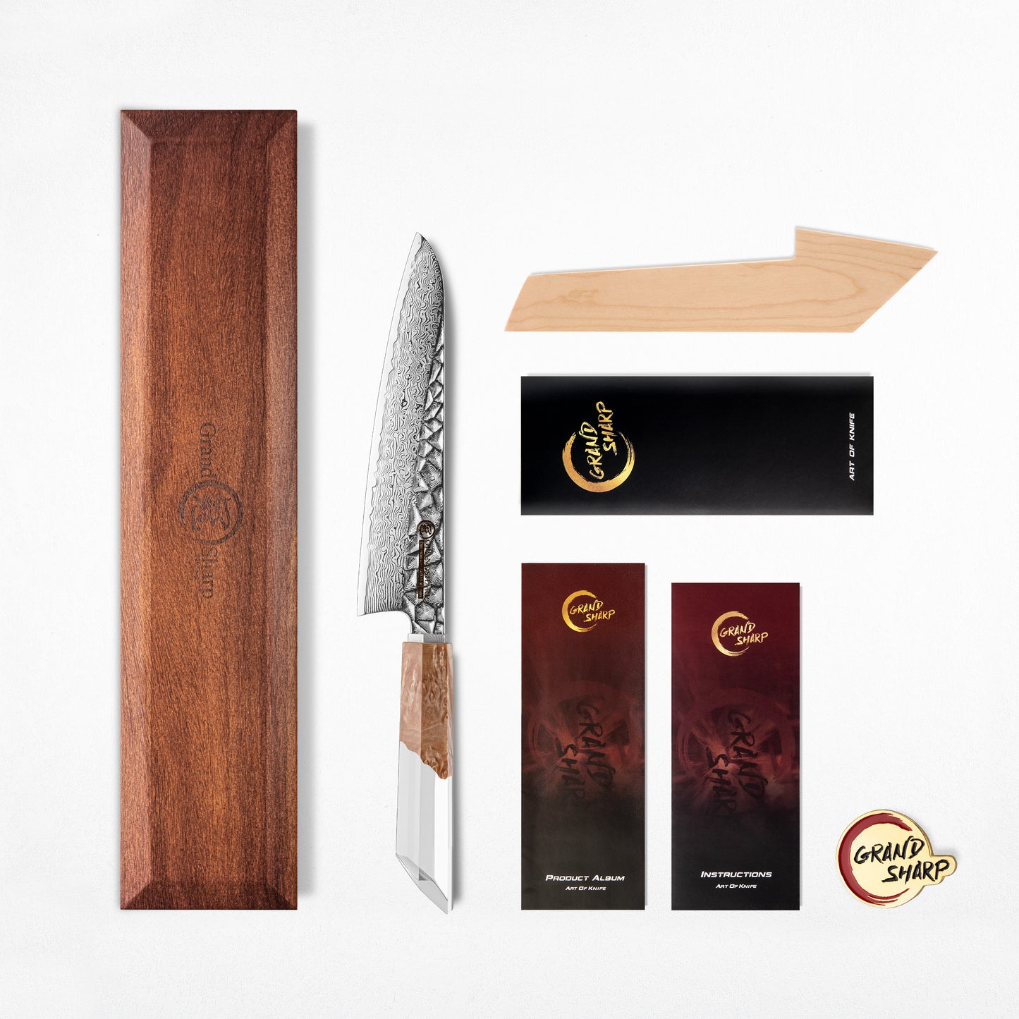 Grandsharp New Design Damascus Gyuto Chef Knife