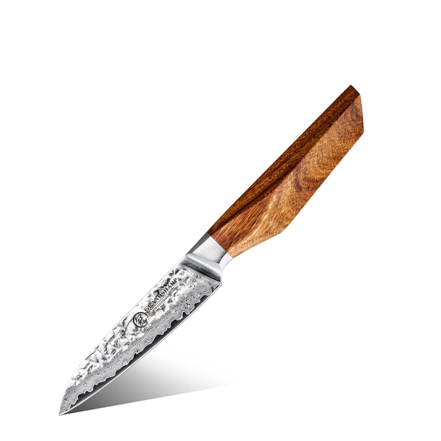 Grandsharp Premium 1-5pcs Damascus Kitchen Knife Set 67 Layers AUS-10 Cutting Core Africa Rose Wood Handle Meat Food Cutter