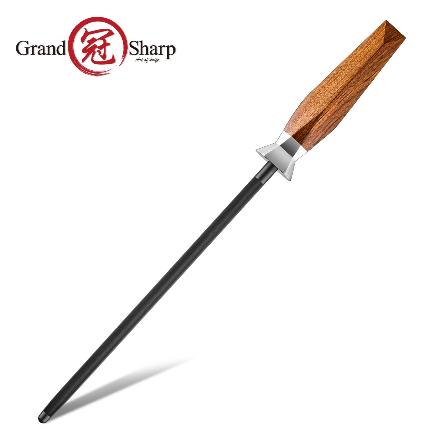 Grandsharp Custom Rose Wood Handle Damascus Kitchen Knife Collection