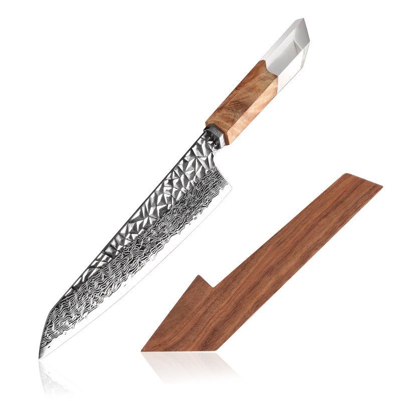 Grandsharp 8 Inch Chef Knife 67 Layers damascus Steel AUS-10 Kitchen Knife Vegetables Fruit Slicer kiritsuke Knives Cooking Tool