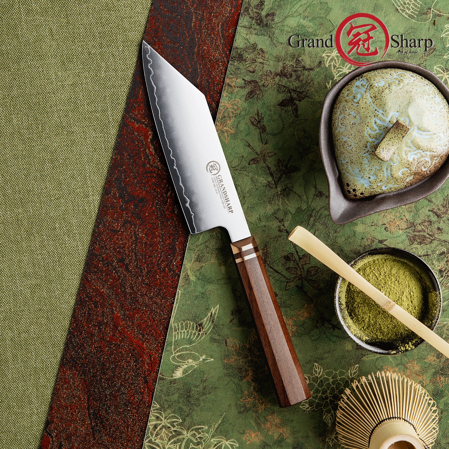 Grandsharp Design Japan ZDP-189 San Mai Steel Bunka Prep Knife