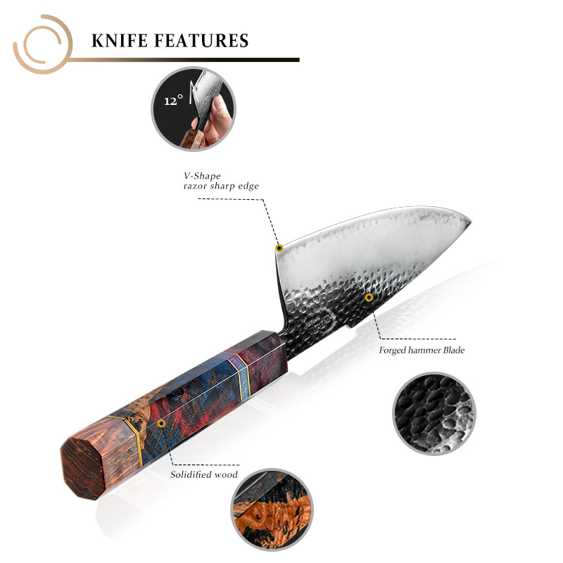 Grandsharp Handmade Kitchen Knives Japanese Steel Chef's Knife Forged Cleaver Vegetable Cutting Meat Slicer Knife Cooking Tool