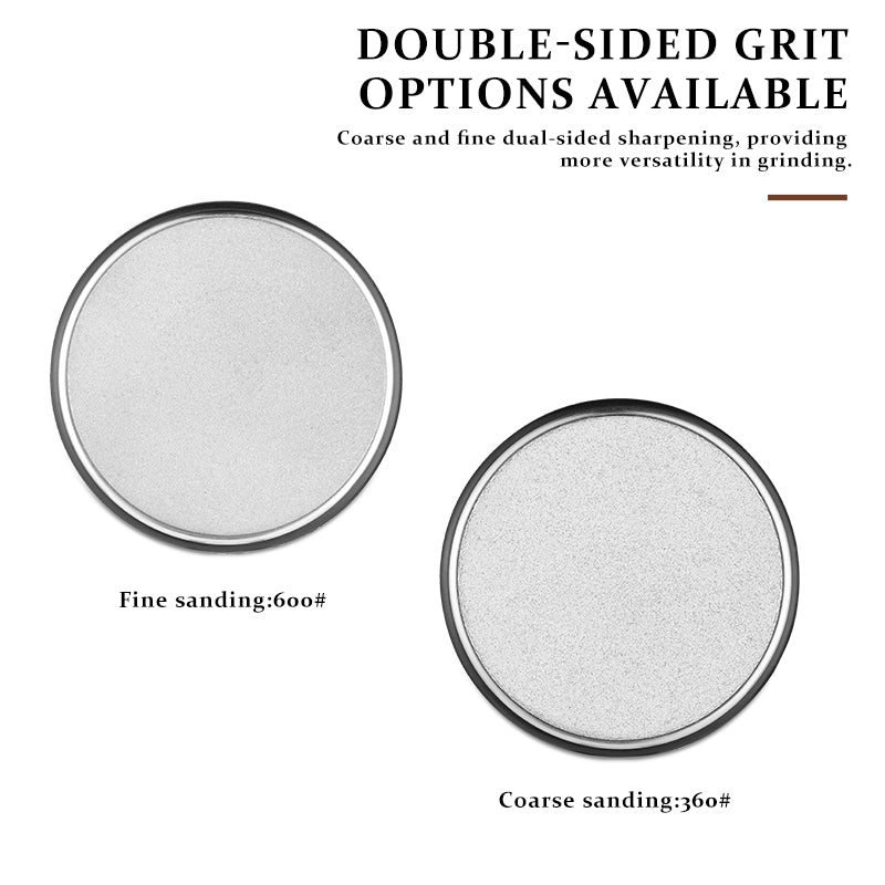 Grandsharp 15 and 20 Degrees Rolling knife sharpener set Sharpening Stone Kit with Angle Roller Kitchen Accessory 360#/600#