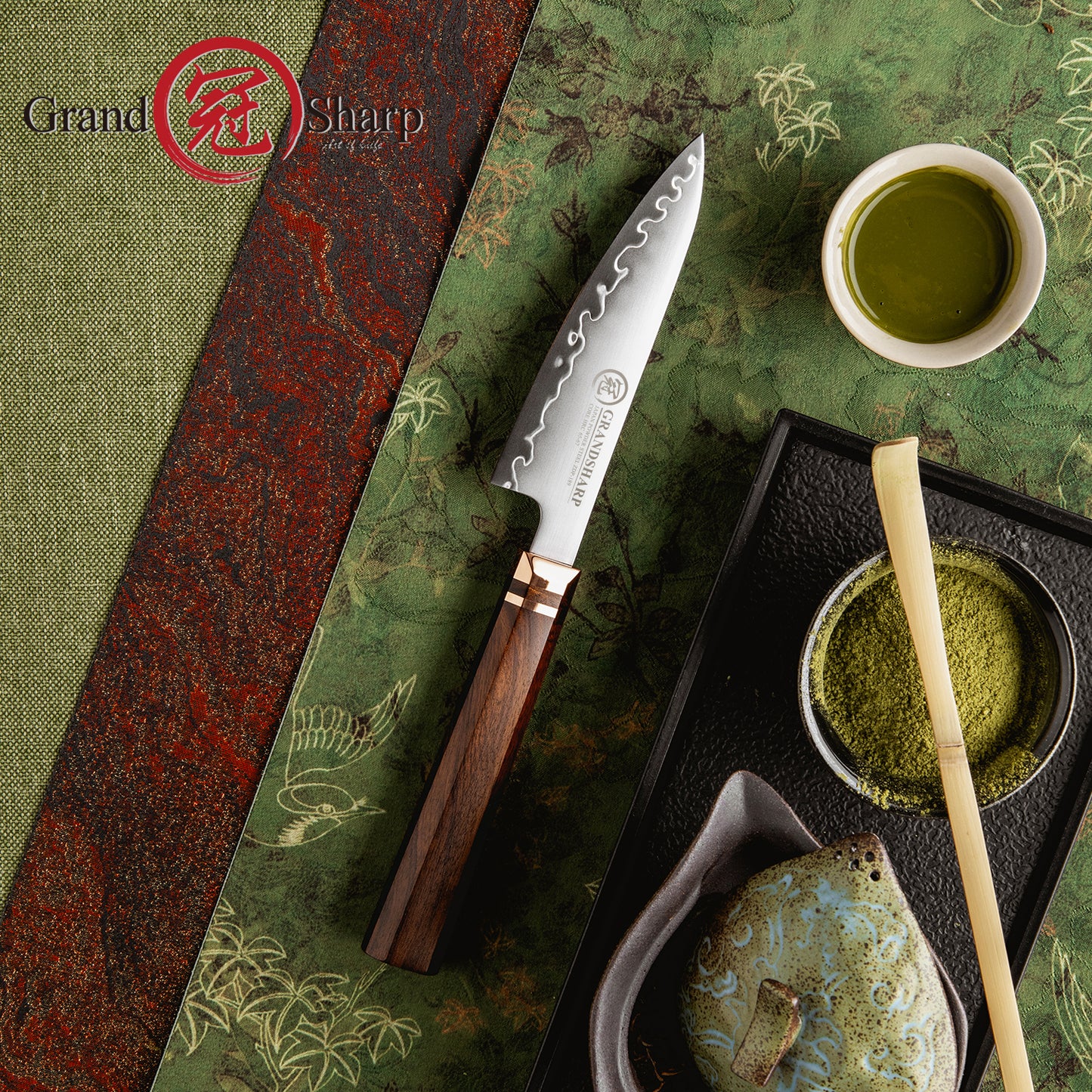 Grandsharp Design Japan ZDP-189 San Mai Steel Fruit Paring Knife