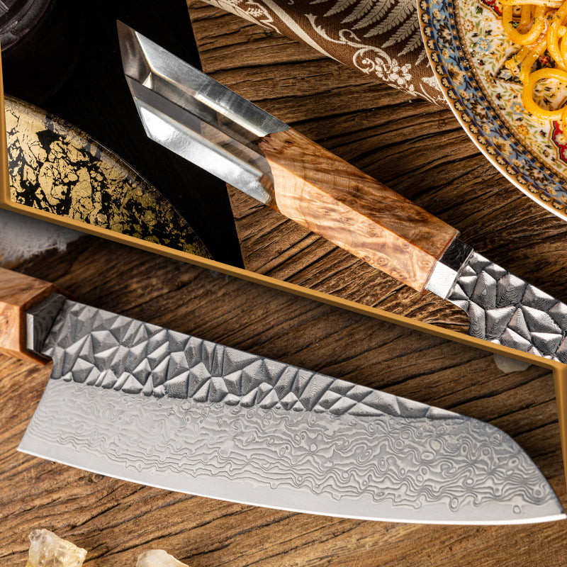 Grandsharp 8 Inch Chef Knife 67 Layers damascus Steel AUS-10 Kitchen Knife Vegetables Fruit Slicer kiritsuke Knives Cooking Tool