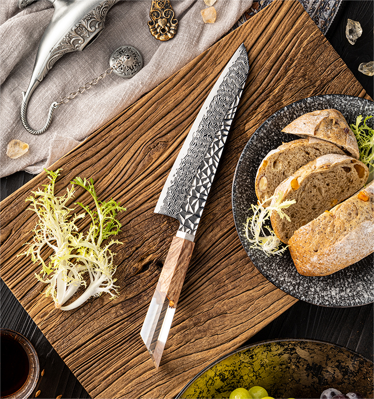 Grandsharp 8 Inch Chef Knife 67 Layers damascus Steel AUS-10 Kitchen Knife Vegetables Fruit Slicer kiritsuke Knives Cooking Tool