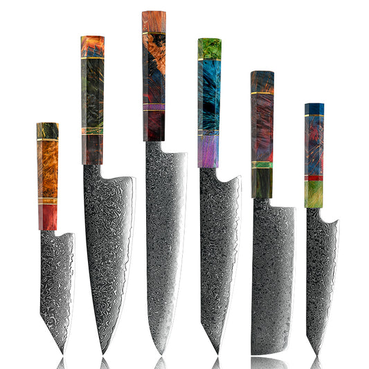 Professional Damascus Kitchen Knife vg10 Japanese Stainless Steel Chef Knife Meat Gyuto Utility Kiritsuke Butcher Cutter Tools