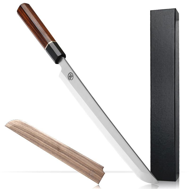 Premium Japanese Kitchen Knife Sakimaru Chef Knife 8cr18mov Steel Tuna Sashimi Cutting Tool Saya Scabbard Gift Box