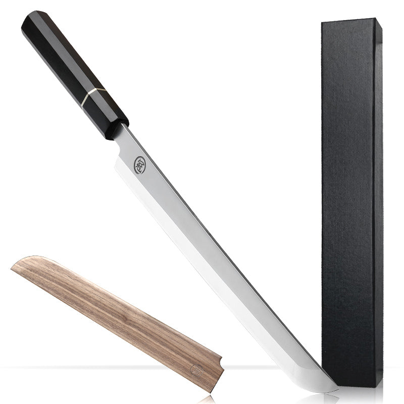 Premium Japanese Kitchen Knife Sakimaru Chef Knife 8cr18mov Steel Tuna Sashimi Cutting Tool Saya Scabbard Gift Box