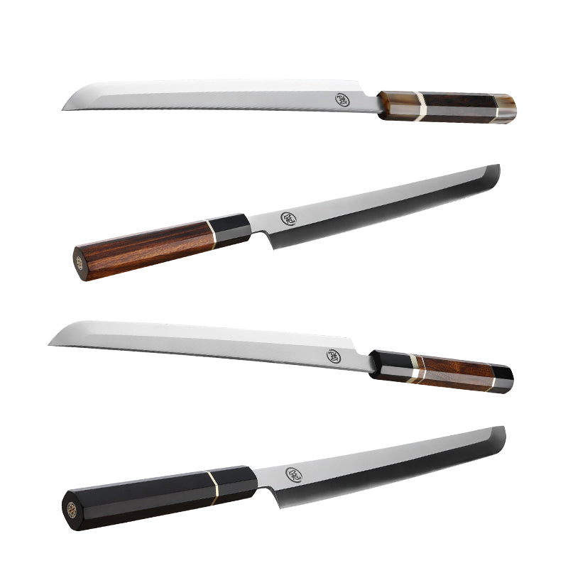 Premium Japanese Kitchen Knife Sakimaru Chef Knife 8cr18mov Steel Tuna Sashimi Cutting Tool Saya Scabbard Gift Box