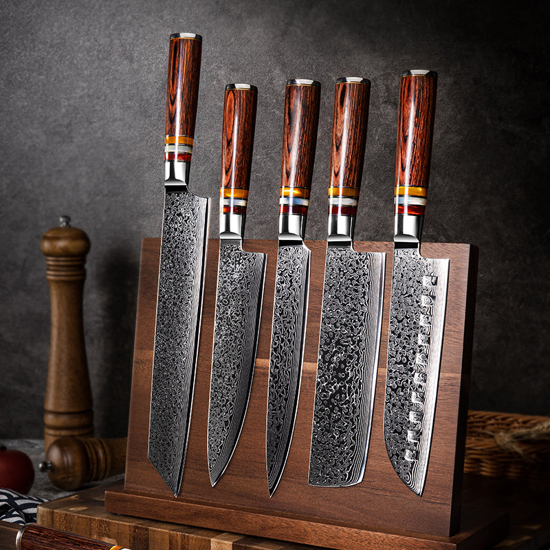 Kitchen Knives Damascus Steel AUS-10 Chef Knife Kiritsuke Boning Bread Santoku Slicing Utility Knife Cooking Tools