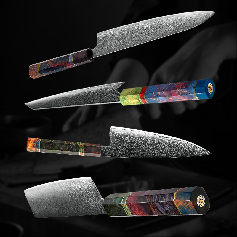 Professional Damascus Kitchen Knife vg10 Japanese Stainless Steel Chef Knife Meat Gyuto Utility Kiritsuke Butcher Cutter Tools