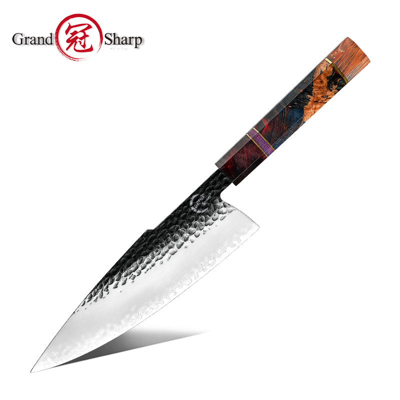 Grandsharp Handmade Kitchen Knives Japanese Steel Chef's Knife Forged Cleaver Vegetable Cutting Meat Slicer Knife Cooking Tool