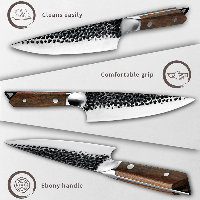 Handmade Forged 5Cr15mov Steel Sharp Chef Knife Meat Cleaver Kiritsuke Santoku Paring Butcher Knives Kitchen Cutlery