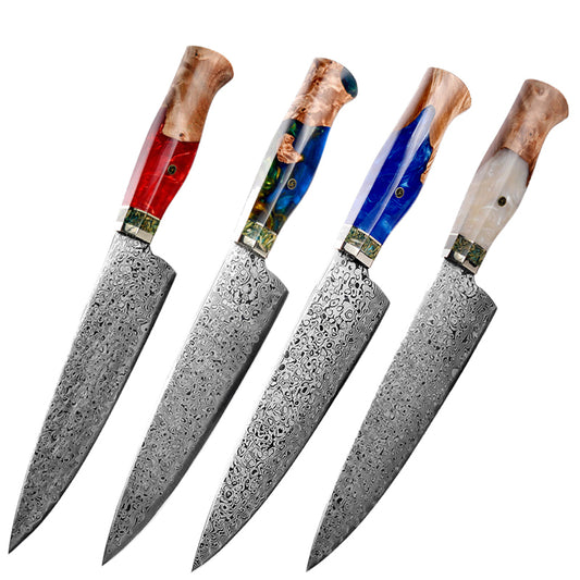 7.6 Inch Japanese Chef Knife vg10 Damascus Kitchen Knife Vegetables Meat Cutter Kitchen Cooking Knives Gift Box