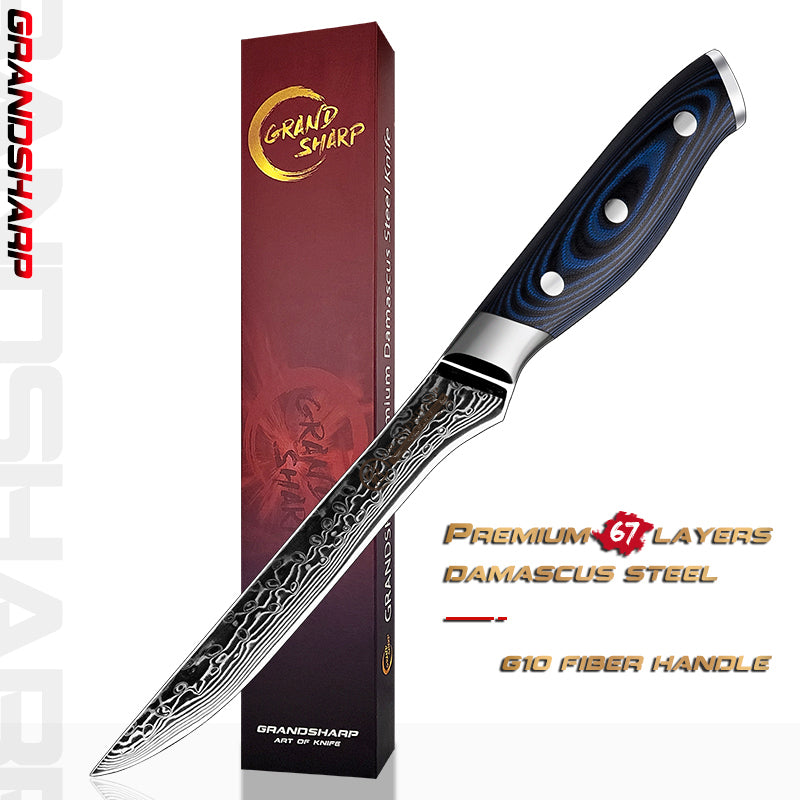 Damascus Kitchen Knives 67 Layers AUS-10 Japanese Steel Chef Santoku Boning Utility Slicing Knives