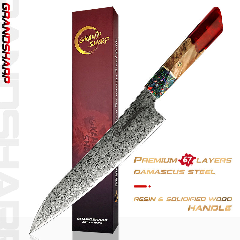 8.6 Inch Chef's Knife 67 Layers vg10 Japanese Damascus Kitchen Knife Kitchen Stainless Steel Tool Gyuto Knives