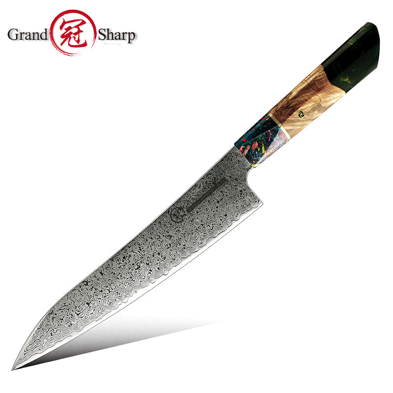 8.6 Inch Chef's Knife 67 Layers vg10 Japanese Damascus Kitchen Knife Kitchen Stainless Steel Tool Gyuto Knives