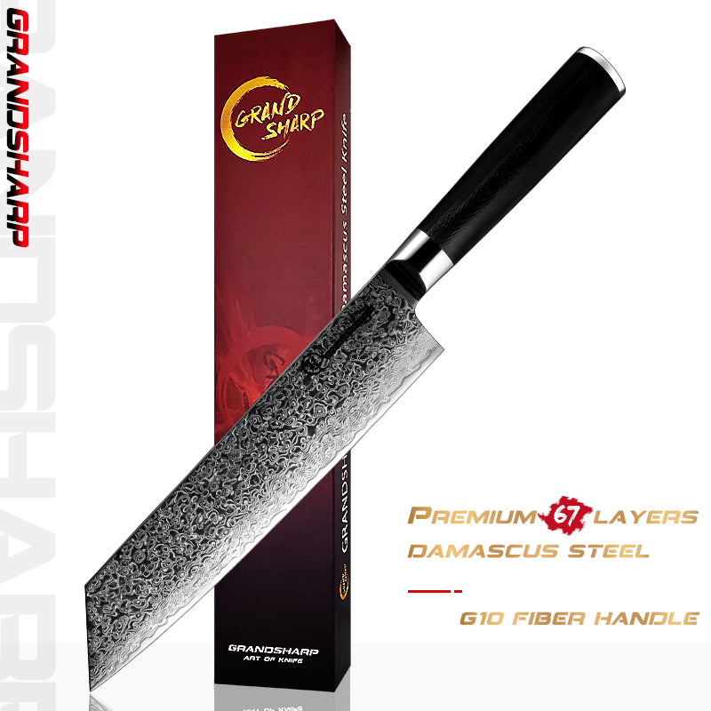 GRANDSHARP Chef Knife 8 Inch Japanese Damascus Knife