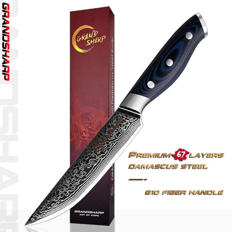 Damascus Kitchen Knives 67 Layers AUS-10 Japanese Steel Chef Santoku Boning Utility Slicing Knives