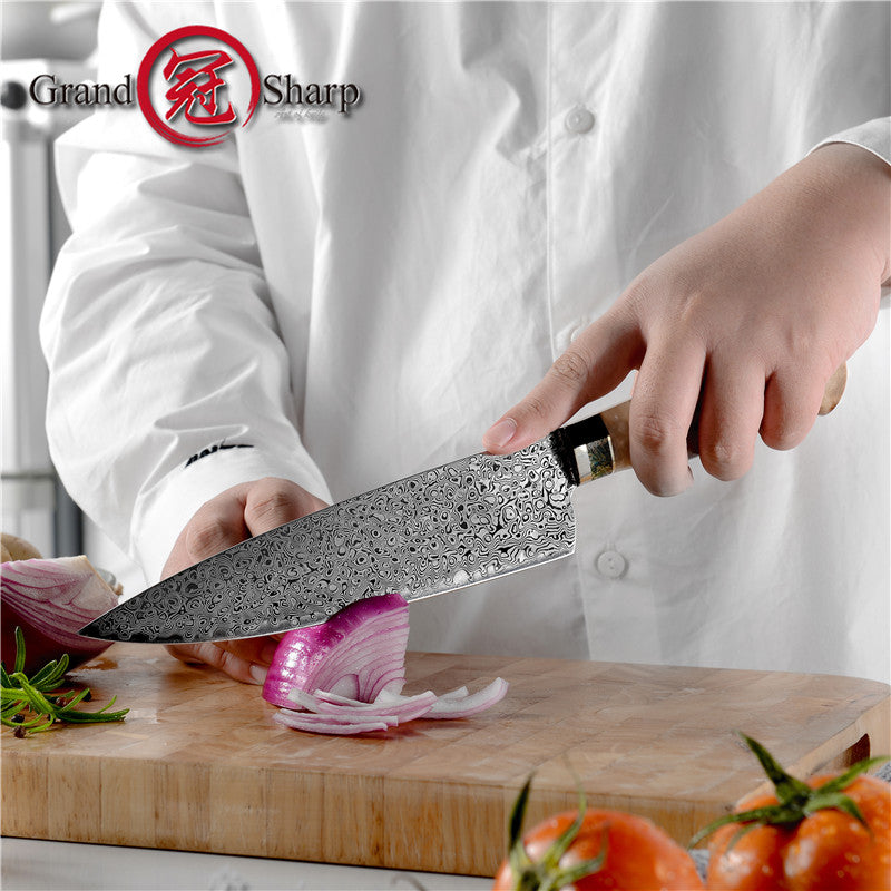 7.6 Inch Japanese Chef Knife vg10 Damascus Kitchen Knife Vegetables Meat Cutter Kitchen Cooking Knives Gift Box