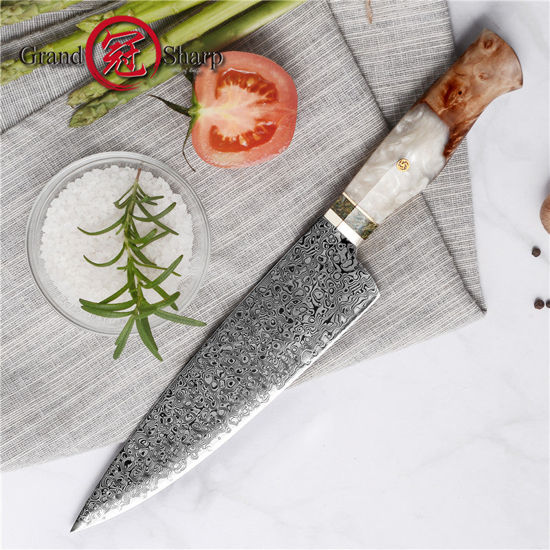 7.6 Inch Japanese Chef Knife vg10 Damascus Kitchen Knife Vegetables Meat Cutter Kitchen Cooking Knives Gift Box