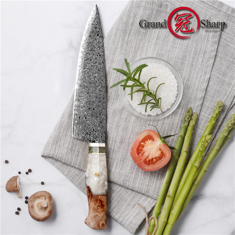 7.6 Inch Japanese Chef Knife vg10 Damascus Kitchen Knife Vegetables Meat Cutter Kitchen Cooking Knives Gift Box