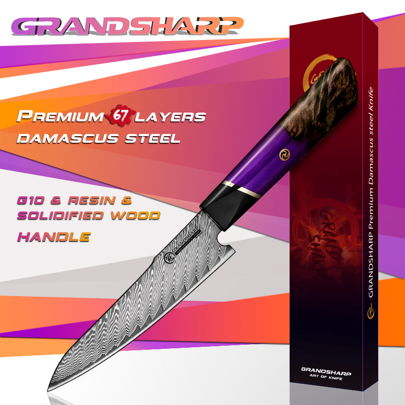 67 Layers Damascus Stainless Steel Japanese Chef Kitchen Knives Nakiri Santoku Knife Meat Slicer Vegetables Cutter