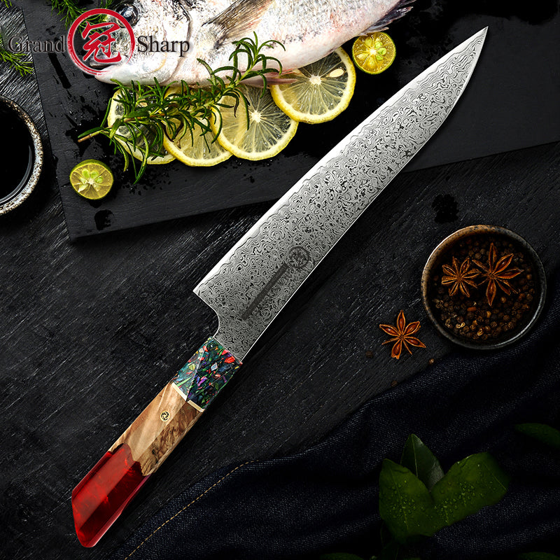 8.6 Inch Chef's Knife 67 Layers vg10 Japanese Damascus Kitchen Knife Kitchen Stainless Steel Tool Gyuto Knives