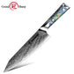 Grandsharp Abalone Handle Damascus Kiritsuke Chef Knife