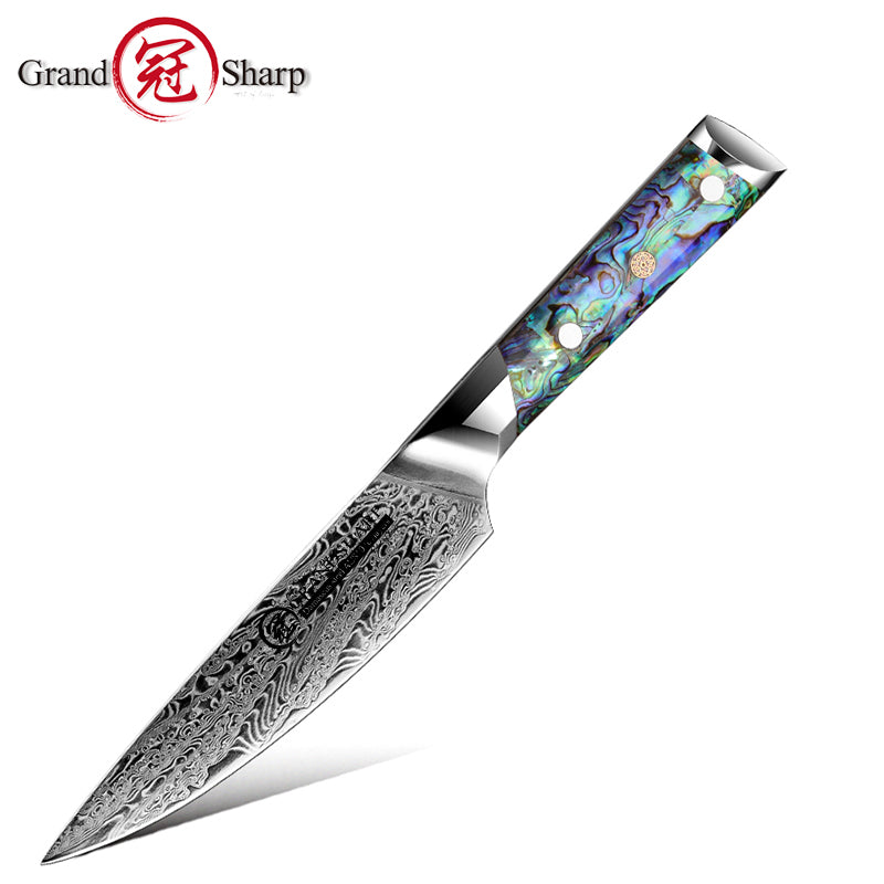 Grandsharp Abalone Handle Damascus Chef Knife Collection