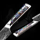 Grandsharp Abalone Shell Handle AUS10 Damascus Pro Kitchen Chef Knife