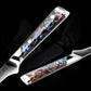 Grandsharp Abalone Shell Handle AUS10 Damascus Kitchen 5.5"Boning Knife