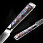 Grandsharp Abalone Shell Handle AUS10 Damascus Kitchen Set 3.5" Paring Knife