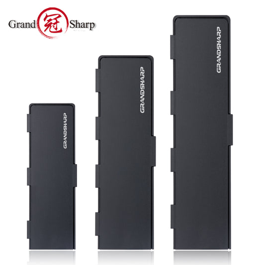 Grandsharp 10/8/6'' Plastic Magnetic ABS Knife Sheath Kitchen Chef Knife Blade Guard Black Plastic Magnetic Knife Blade Sheath
