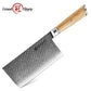Grandsharp Custom Olive Wood Handle Damascus Cleaver Chinese Cai Dao