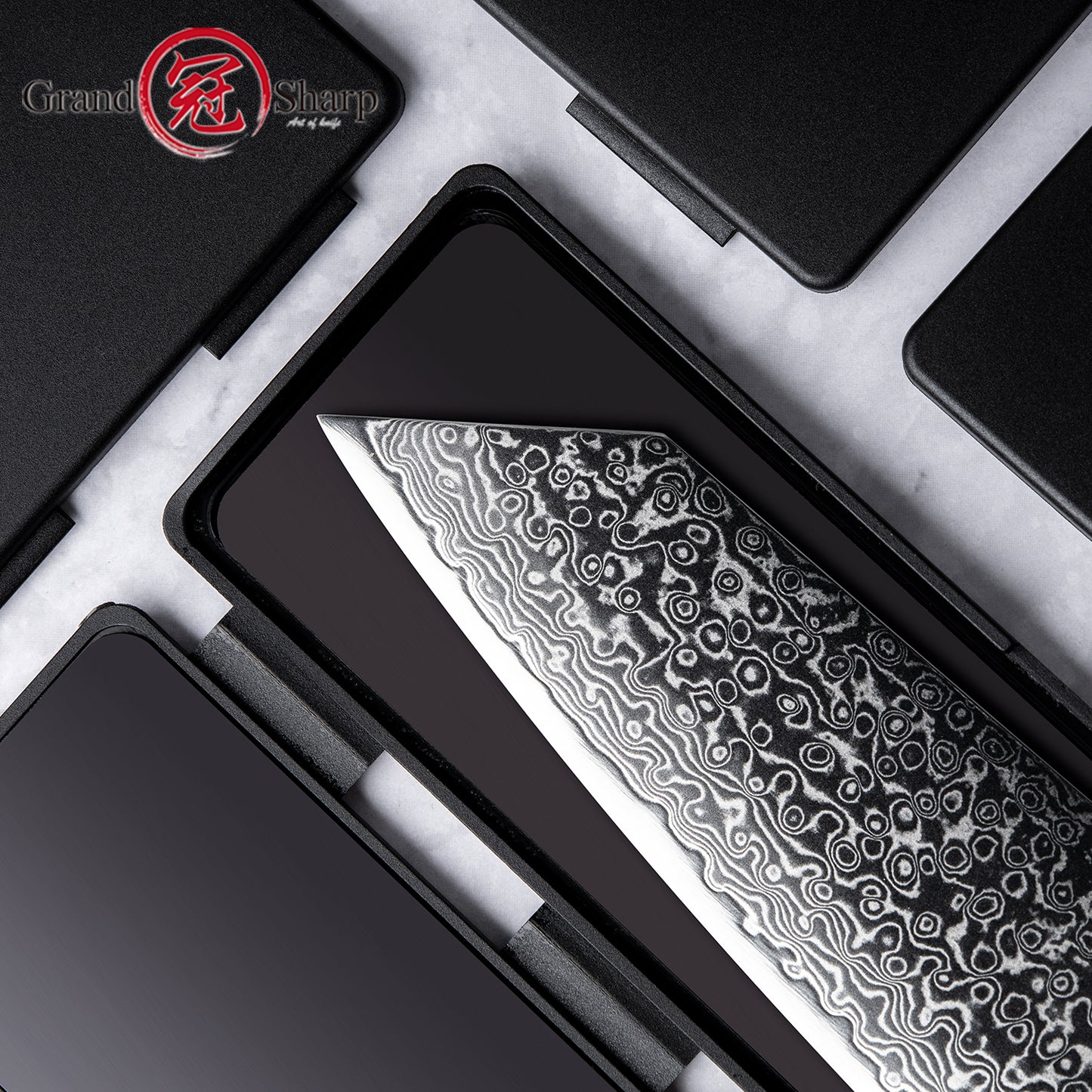 Grandsharp 10/8/6'' Plastic Magnetic ABS Knife Sheath Kitchen Chef Knife Blade Guard Black Plastic Magnetic Knife Blade Sheath