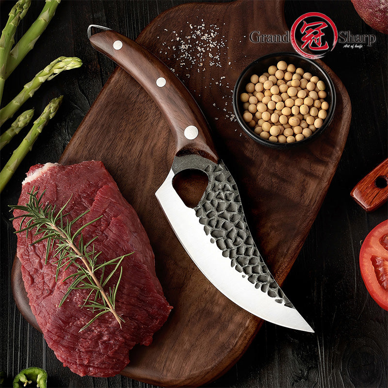 6 Inch Boning Knife Stainless Steel Cleaver Handmade Kitchen Knife For –  grandsharp-knives