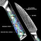 Grandsharp Abalone Shell Handle AUS10 Damascus Kitchen 5" Utility Knife